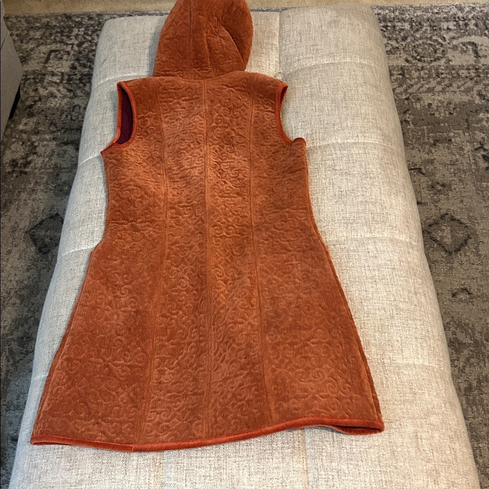 HANDMADE GUATEMALAN EMBROIDERED PAISLY  CORDUROY QUILTED DRESS JACKET SZ 4 - Picture 5 of 12